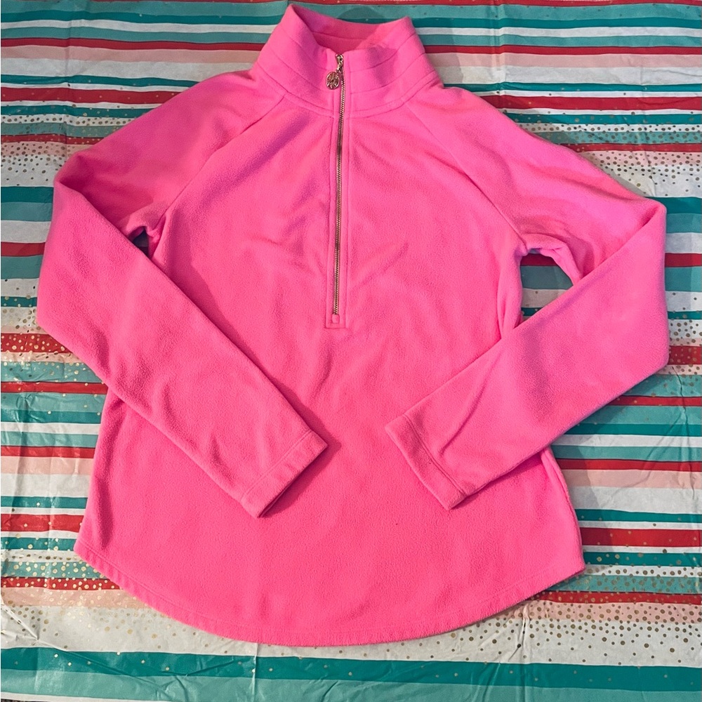 Lilly Pulitzer Pink Half Zip Fleece